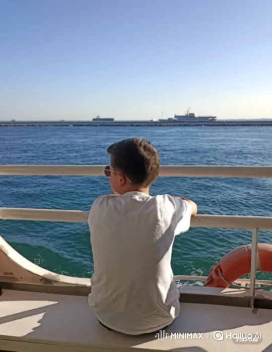 Boy and Girl's Intimate Moment on a Sailing Boat – AI Generated Video | Hailuo AI