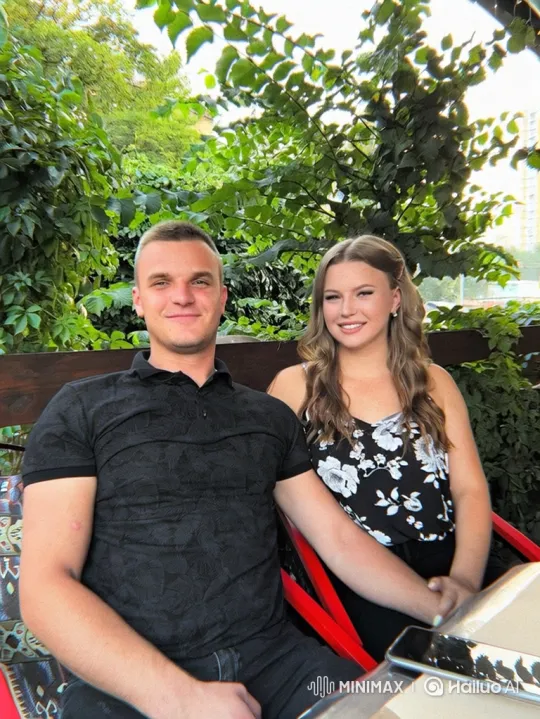 Family Embrace in a Peaceful Garden Setting – AI Generated Video | Hailuo AI