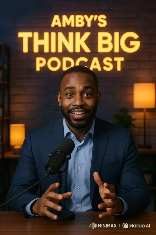 Podcast Host Engages with Audience in Studio – AI Generated Video | Hailuo AI