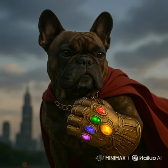 Brindle Bulldog's Caped Adventure and Soccer Triumph – AI Generated Video | Hailuo AI