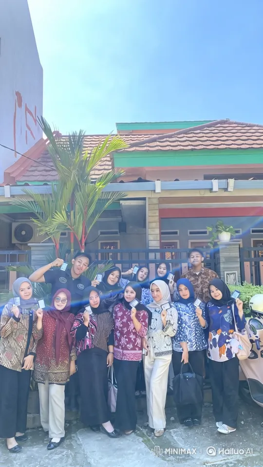 Young People Posed in Front of House to Epic Earth View – AI Generated Video | Hailuo AI