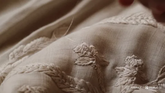 Artisan Crafts Chikankari Embroidery on Cotton – AI Generated Video | Hailuo AI