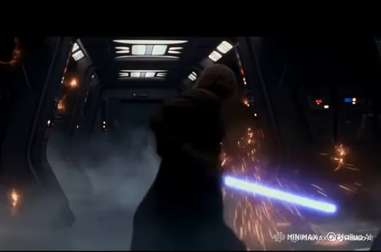 Sci-Fi Lightsaber Duel in a Smoky Corridor – AI Generated Video | Hailuo AI