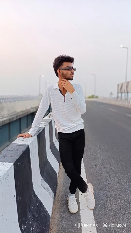 Young Man Meets Narendra Modi on Highway Overpass – AI Generated Video | Hailuo AI