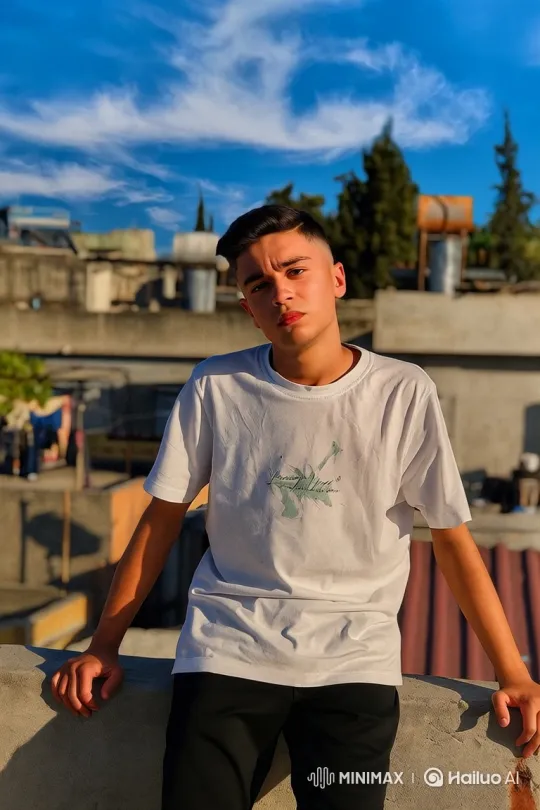 Young Man Arrested on Rooftop During Golden Hour – AI Generated Video | Hailuo AI