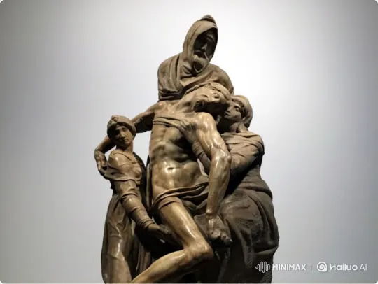 Marble Sculpture Comes to Life in Moving Tribute – AI Generated Video | Hailuo AI