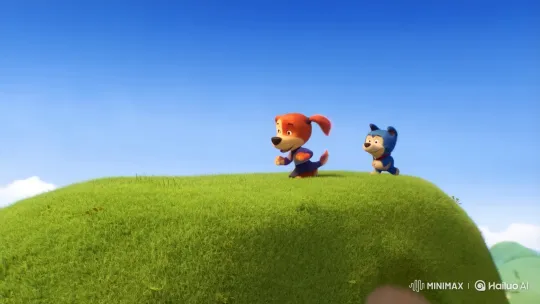 Lisa Teases Malysh, Falls During Hill Play – AI Generated Video | Hailuo AI