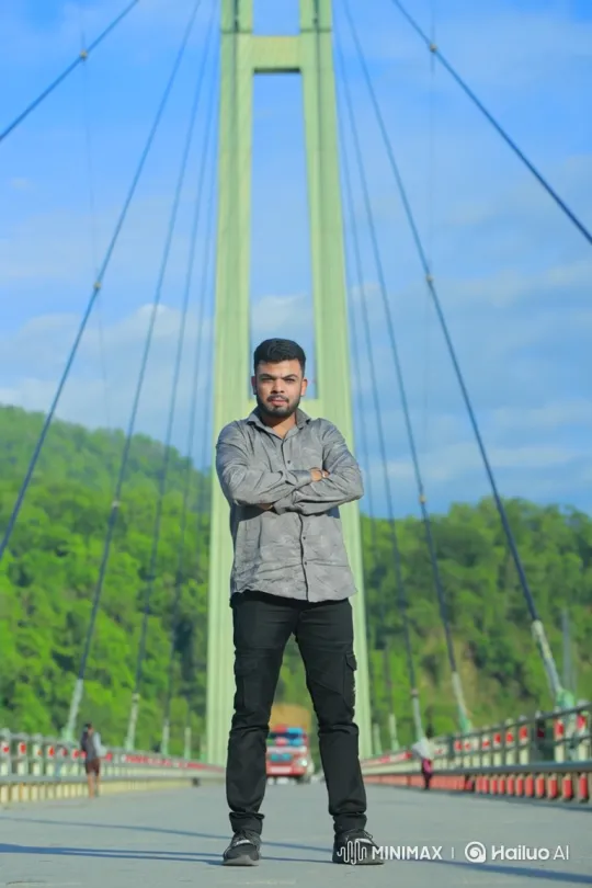 Indian PM Modi meets man on iconic bridge – AI Generated Video | Hailuo AI