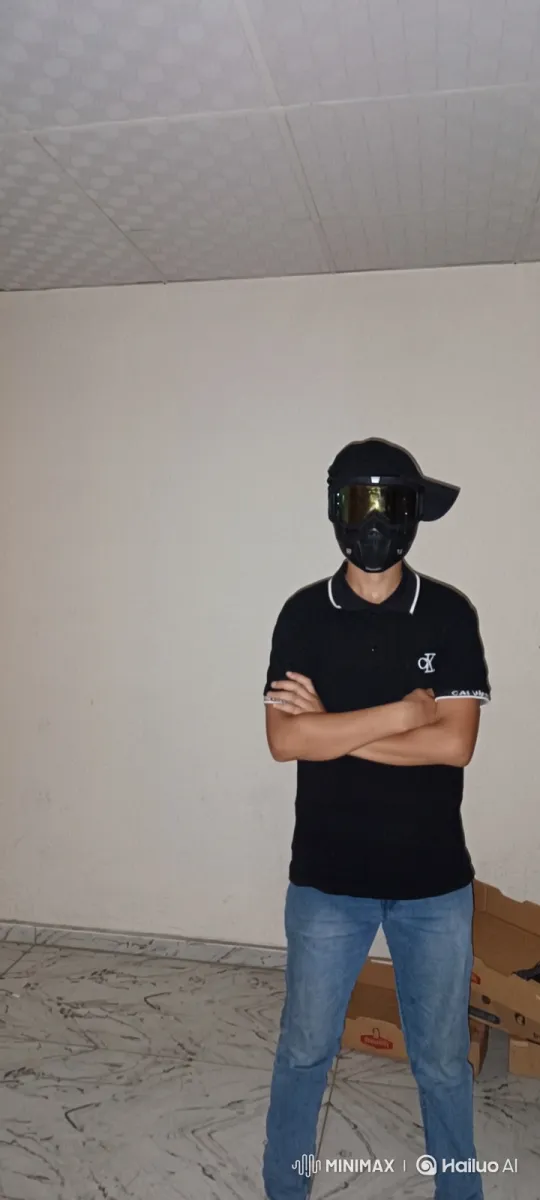 Police Escort a Masked Person in an Empty Room – AI Generated Video | Hailuo AI