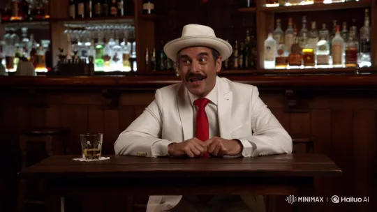 Brazilian Man Zé Tells a Tale in a Rustic Bar – AI Generated Video | Hailuo AI