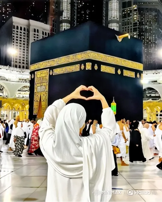 Woman Expresses Devotion in Sacred Courtyard – AI Generated Video | Hailuo AI
