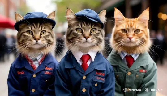 Slick-Cat Gentlemen: Aesthetic Drug Addicts – AI Generated Video | Hailuo AI