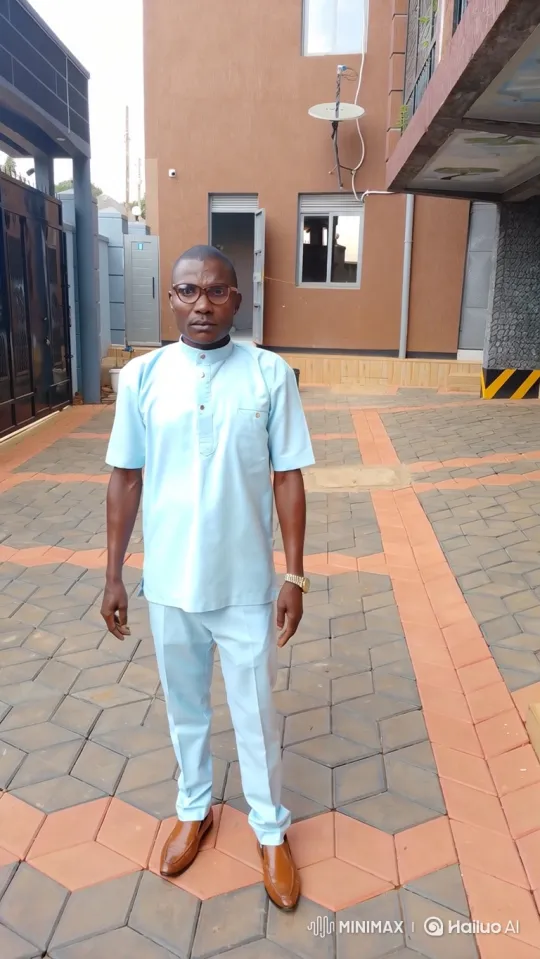 Man Centered in Courtyard with Parked Cars – AI Generated Video | Hailuo AI