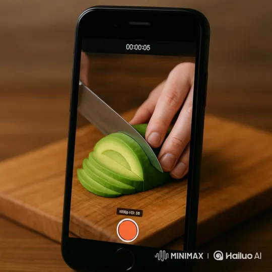 Hyper-Realistic Jelly Slicing in Kitchen Setting – AI Generated Video | Hailuo AI