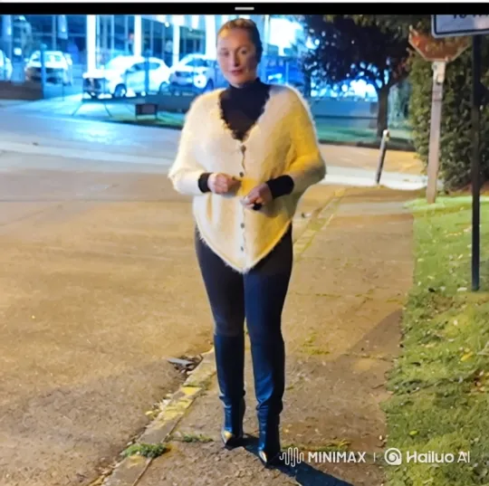Woman Witness to Man's Abduction by Giant in Dark Trench Coat – AI Generated Video | Hailuo AI