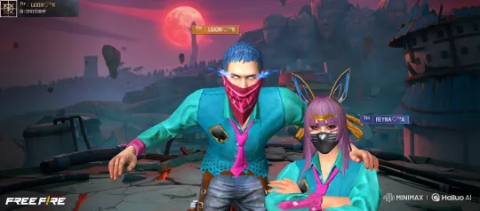 Animated Game Characters Pose in a Desolate Landscape – AI Generated Video | Hailuo AI