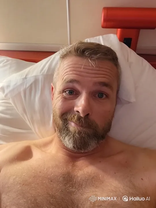 Middle-Aged Man Expresses Affection in Bed – AI Generated Video | Hailuo AI