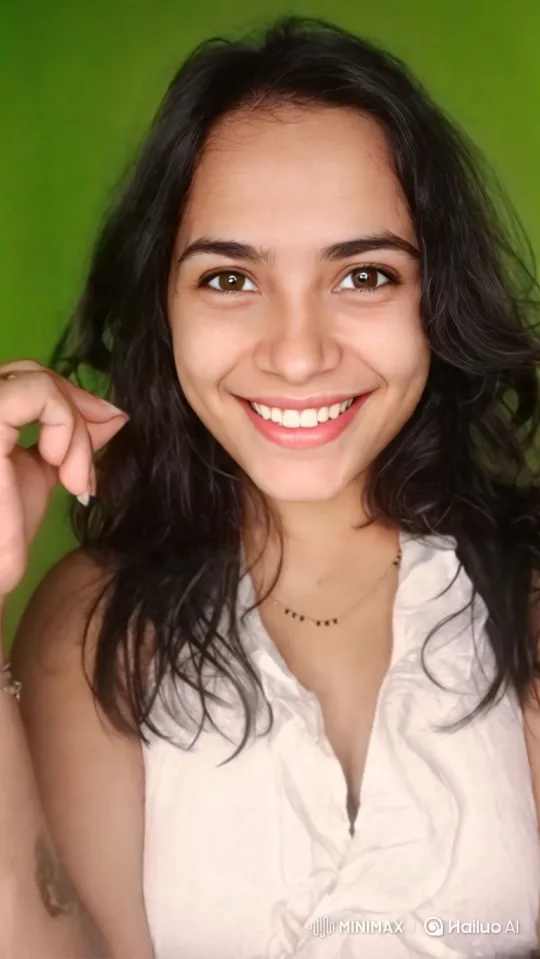 Woman's Cheerful Expression Turns Sinister in Video – AI Generated Video | Hailuo AI