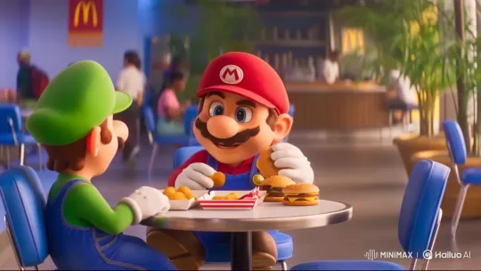 Mario and Luigi Share Fast Food at McDonald's – AI Generated Video | Hailuo AI