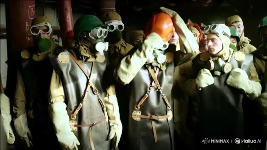 Workers Remove Graphite from Chernobyl NPP Roof – AI Generated Video | Hailuo AI