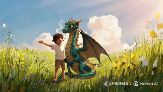 Boy Transforms into Teenage Mage in Darkened Theater – AI Generated Video | Hailuo AI