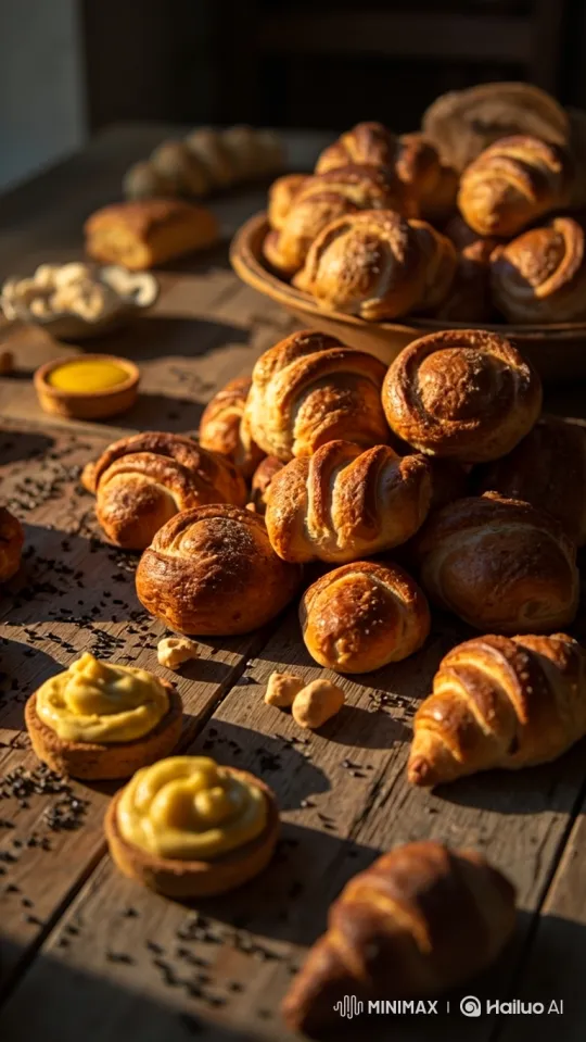 Pastries Transform into a Poppy Field in Time-Lapse – AI Generated Video | Hailuo AI