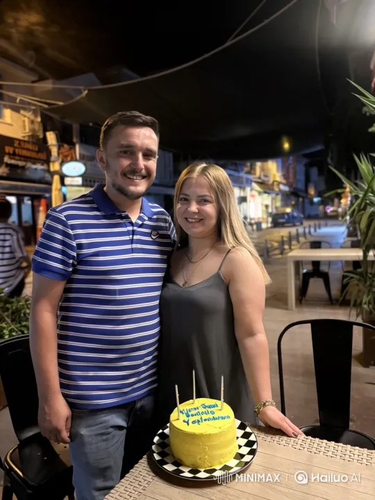 Family Celebration: Couple and Newborn Share Intimate Moment – AI Generated Video | Hailuo AI