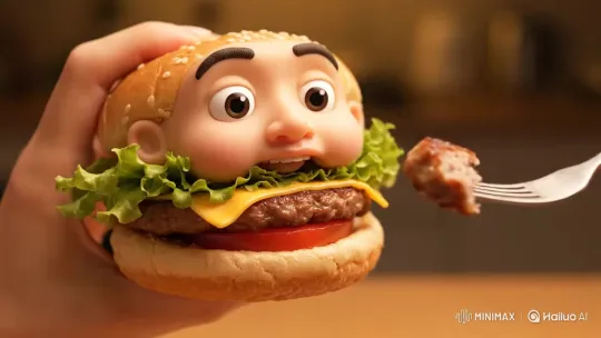 Burger and Ramen: A Culinary Comparison – AI Generated Video | Hailuo AI