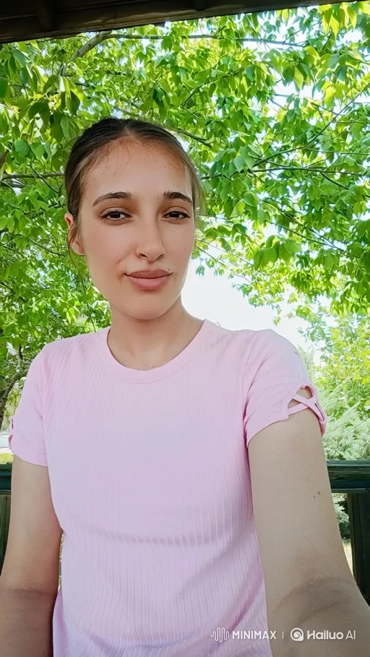 Woman Gently Detained by Police Under Summer Canopy – AI Generated Video | Hailuo AI