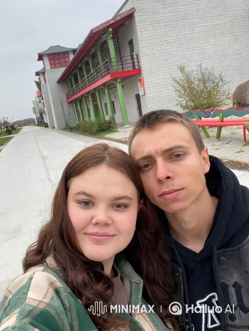 Family Reunion on a Bench: Warm Embrace Captured – AI Generated Video | Hailuo AI