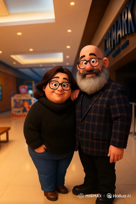 Friendly Animated Couple Greeting Viewers – AI Generated Video | Hailuo AI