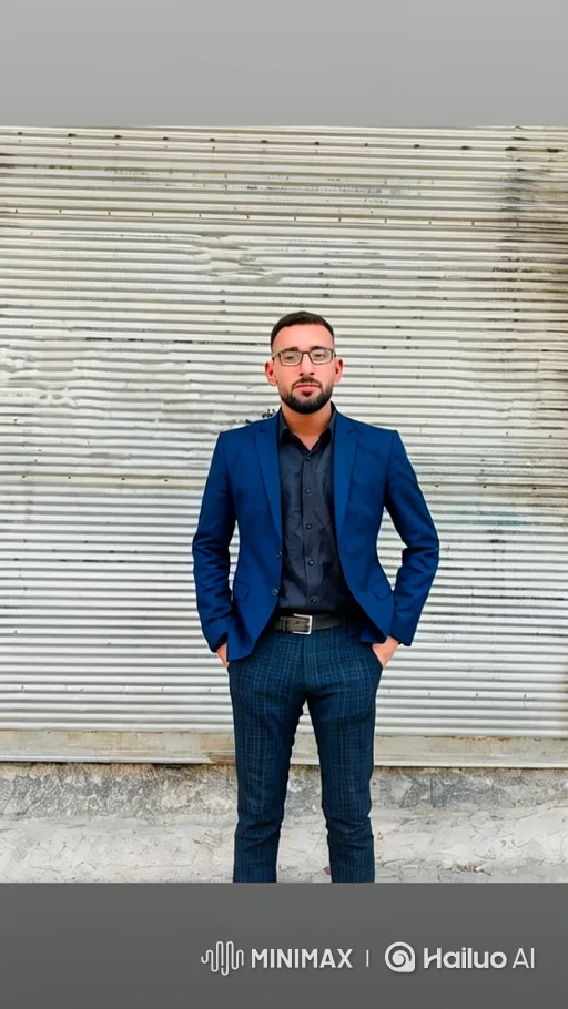 Stylish Man Poses with Vibrating Ghosting Effect – AI Generated Video | Hailuo AI