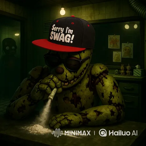 Springtrap Snorts White Powder in Grimy Office – AI Generated Video | Hailuo AI