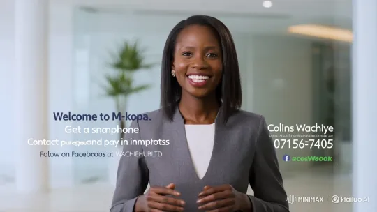 M-kopa Smartphone Installment Plan with Collins Wachiye – AI Generated Video | Hailuo AI