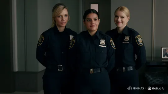 Female Police Officers Handcuff, Kiss, and Smile with Person – AI Generated Video | Hailuo AI