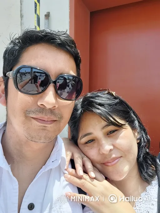 Family Embrace in Sunny Small Town Setting – AI Generated Video | Hailuo AI