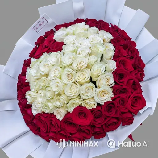 Rose Bouquet Dissolves into Petals in Slow Motion – AI Generated Video | Hailuo AI