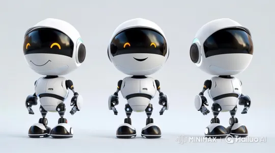 Three Chatbots Dance Cheerfully in Sync – AI Generated Video | Hailuo AI