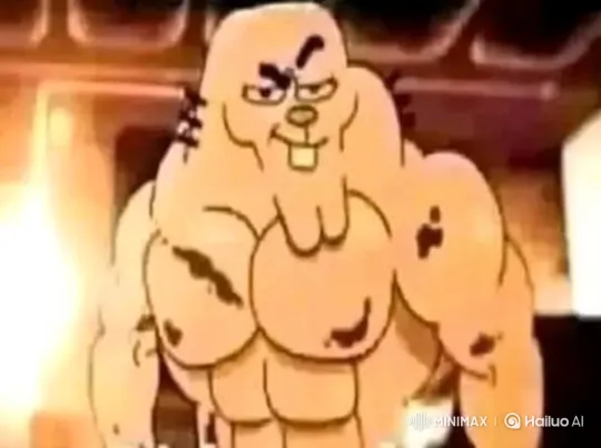 Epic Walk of a Muscular Cartoon Character – AI Generated Video | Hailuo AI