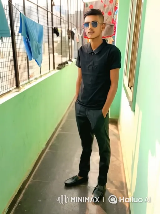 Young Man on Balcony with Complex Camera Movement – AI Generated Video | Hailuo AI