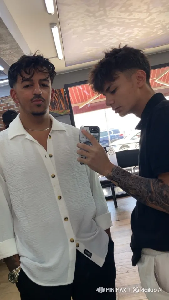 Young Man Filmed His Friend's Arrest in a Barbershop – AI Generated Video | Hailuo AI