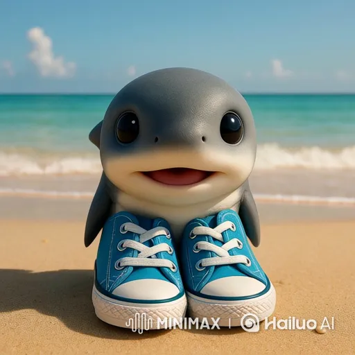 Baby Shark Cries on the Beach - Cartoon Animation – AI Generated Video | Hailuo AI