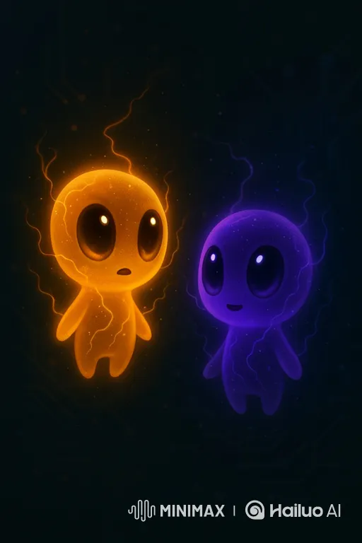 Glowing Creatures' Synchronized Singing Performance – AI Generated Video | Hailuo AI