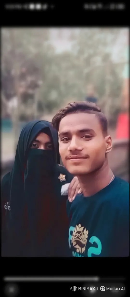 Young Couple's Intimate Moment in Park – AI Generated Video | Hailuo AI