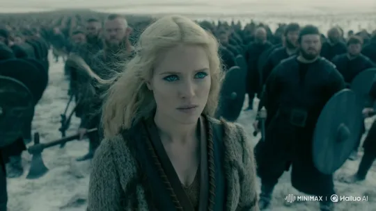 Viking Queen Leads Army Across Snowy Field – AI Generated Video | Hailuo AI