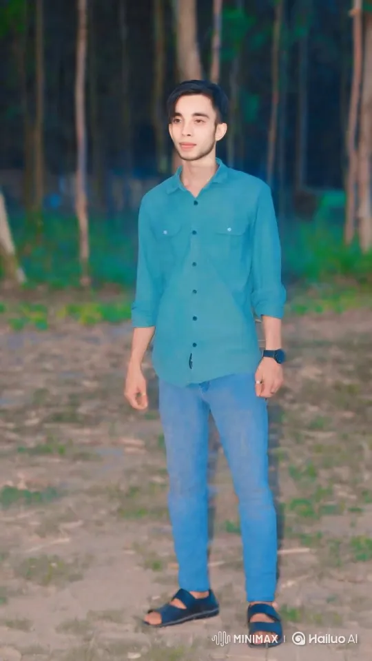 Young Couple Shares Intimate Moment in Golden Hour Park – AI Generated Video | Hailuo AI
