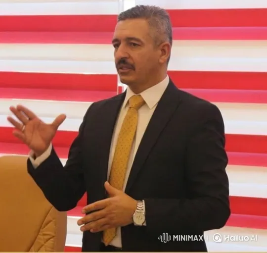 Middle-aged man delivers presentation in formal attire – AI Generated Video | Hailuo AI