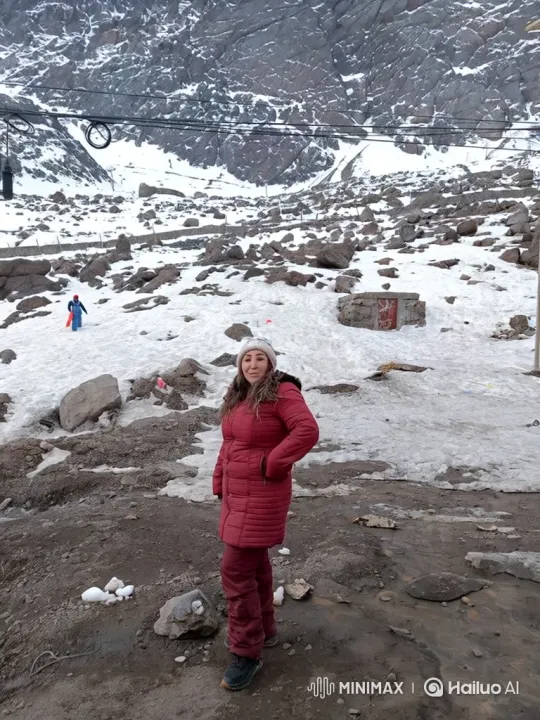 Woman Joyfully Runs and Falls into Snow – AI Generated Video | Hailuo AI