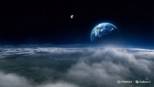 From Earth to the Cosmic Web: A Journey Through Space – AI Generated Video | Hailuo AI