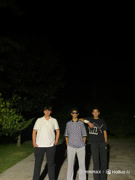 Young Men Detained by Police Officers at Night – AI Generated Video | Hailuo AI
